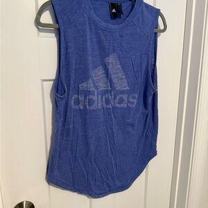Adidas Women's Vibrant Blue Muscle Tee